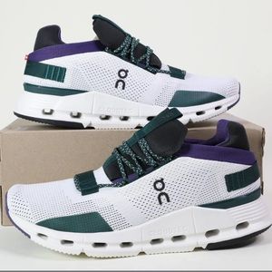 On Running Cloudnova White Violet Cloudtec Running Shoes